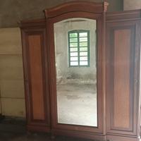 armadio legno massiccio antico 3 ante vintage