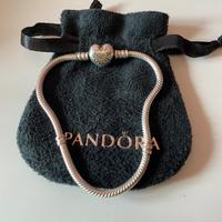 Bracciale pandora chiusura cuore
