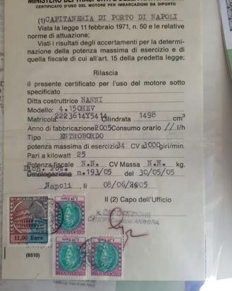 Barca con motore entrobordo da 40 cavalli