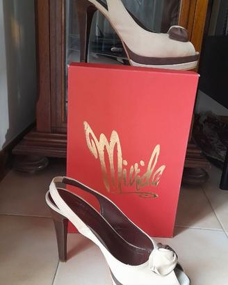 Sandali con tacco – vera pelle