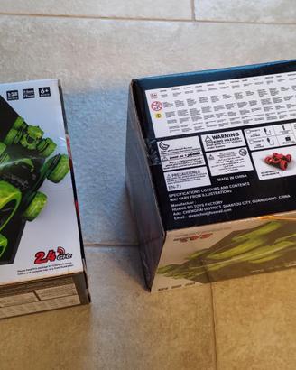 Coppia di Macchine R/C Verde e Rossa Atom Max