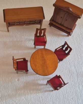 Mobili legno miniature anni 90