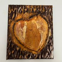 Cuore materico effetto legno