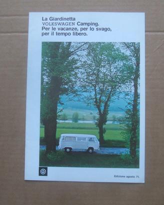 BROCHURE FURGONE VOLKSWAGEN GIARDINETT CAMPING  71
