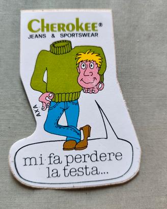 adesivo vintage Cherokee Jeans & Sportswear