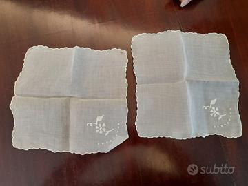 FAZZOLETTI E CAMICINA NEONATO VINTAGE COME DA FOTO