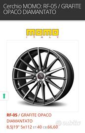 Cerchi in lega Momo da 19 con gomme estive