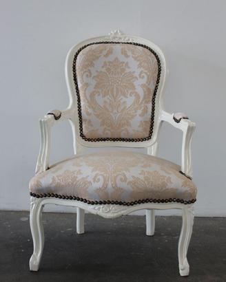 Poltroncina Shabby Chic Bianca