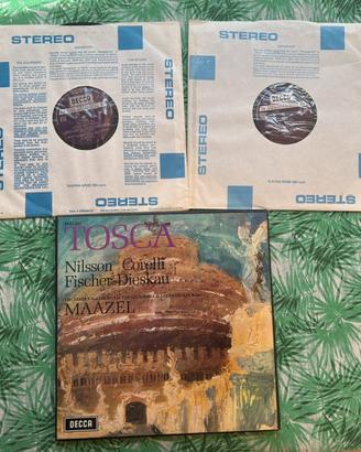 Cofanetto Vinili opera Tosca di Giacomo Puccini