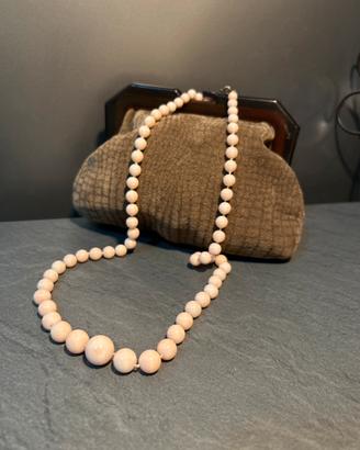 Collana pelle d angelo corallo