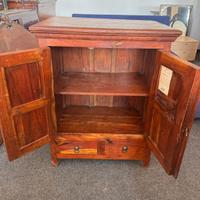 Mobiletto in mogano massello