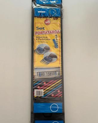 Set portatarga auto anteriore e posteriore