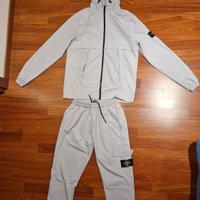 Tuta Stone Island Grigia in Nylon L