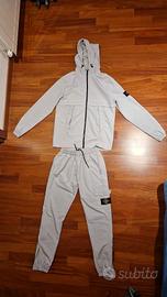 Tuta Stone Island Grigia in Nylon L