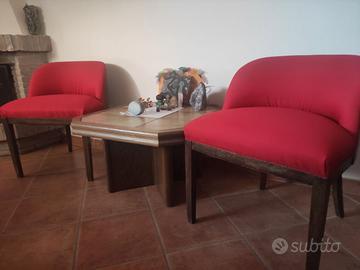 Poltroncine anni ’20  e tavolino - salotto