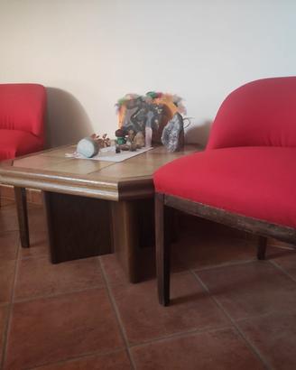 Poltroncine anni ’20  e tavolino - salotto