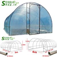 Serra tunnel film 6x3 arco acciaio pvc orto serre