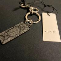 Portachiavi Gucci grigio originale con cartellino