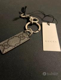 Portachiavi Gucci grigio originale con cartellino