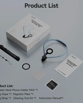 Supporto MagSafe da collo x smartphone/action cam 
