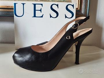 slingback Guess nere con plateau
