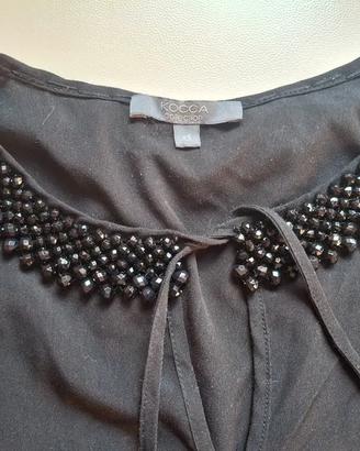 Camicetta nera elegante Kocca con manica lunga