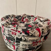 Pouf poltrona sacco grande Diabolik - molto comodo