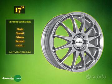 Cerchi in Lega 17" Dacia, Fiat e altri