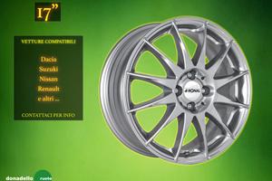 Cerchi in Lega 17" Dacia, Fiat e altri