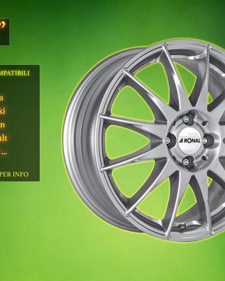 Cerchi in Lega 17" Dacia, Fiat e altri