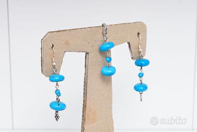 Parure In Argento E Turchese