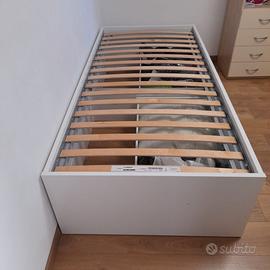 N.2 LETTI SINGOLI IKEA BRIMNES + 1 TESTIERA CONT.