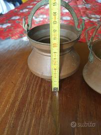 sopramobile in rame vintage 