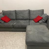 Divano sfoderabile Poltronesofà 246 cm e pouf