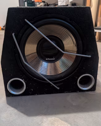 Subwoofer Phonocar 600w con box reflex - 250w RMS