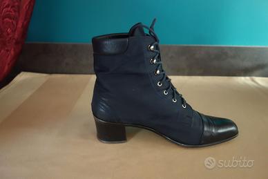 Stivaletto pelle + tessuto impermeab. n°39 Dibrera