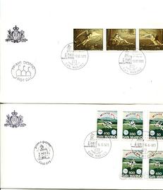 D34 - San Marino 1985 - 2 buste F.D.C.