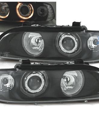 FARI BMW E39 95-00 FONDO NERO ANGEL EYES H7