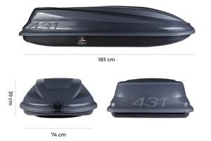 Baule per Auto completo di barre laterali