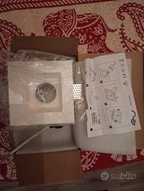 faretto  in gesso quadrato nuovo