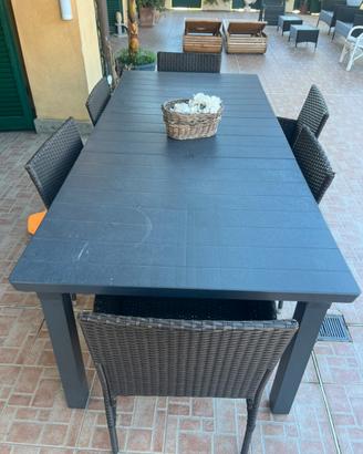 Tavolo giardino allungabile