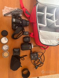 Nikon D40 Kit Completo + 3 Obiettivi