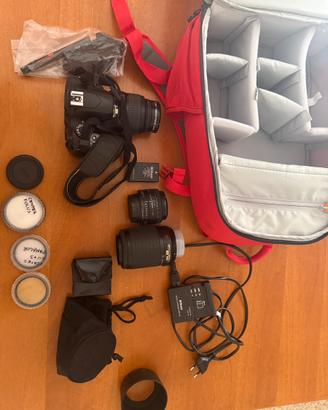 Nikon D40 Kit Completo + 3 Obiettivi