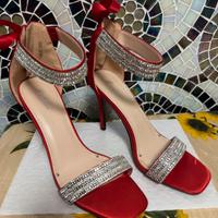 SANDALI DONNA ROSSI CON TACCO