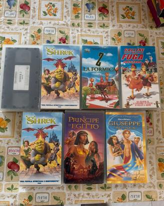 7 videocassette VHS Dreamworks anni 90-2000