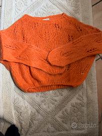 Maglione arancione taglia unica