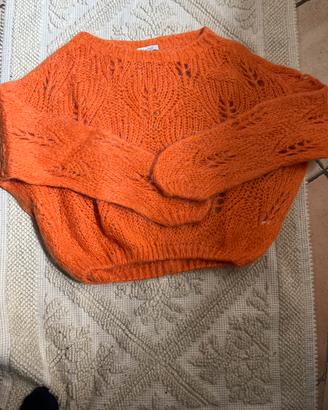 Maglione arancione taglia unica