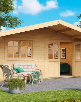 CASETTA DI LEGNO GROENLANDIA2 470x360x268h cm