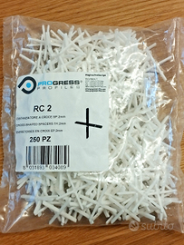 DISTANZIATORI CROCE 3 confezioni 250 pz. cad. 2mm
