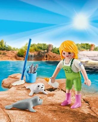 PLAYMOBIL 9418 RAGAZZA CON FOCHE